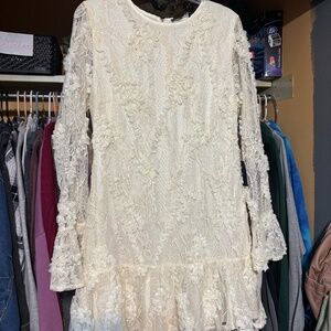 Lulus Sparkly Floral Dress